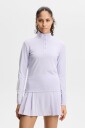 J.Lindeberg Hertta Long Sleeve Polo Golfgenser dame Purple Heather Medium