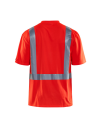 Blåkläder t skjorte varsel UV beskyttet   Rød highvis   XXXL