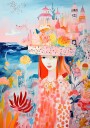 Dream Garden Girl Plakat Plakat / 100x150cm