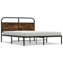  Sengeramme uten madrass røkt eik 140x190 cm konstruert tre 8721158563033