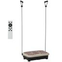 Vibrasjonsplate vibrasjonstrener vibrasjonsenhet fitnesstrener LED skjerm USB høyttaler treningsbånd fjernkontroll