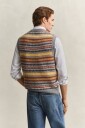 Gant Fair Isle Vest   Grey   L