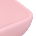 vidaXL Luksuriøs servant rektangulær matt rosa 71x38 cm keramikk