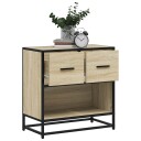  Nattbord sonoma eik 60x31x60 cm konstruert tre og metall 8721102837548