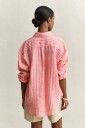 GANT Rel Striped Linen Ls Shirt Red 34