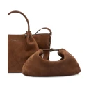 Weekend Max Mara Pasticcino Klutchveske i Brun av Nappa Lammeskinn ONE SIZE