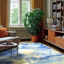 Wilton teppe   Dolmio blå/multi Størrelse: 200 x 280 cm