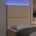  LED Hodegjerde Diamantblokker Design Krem 80 cm Stoff