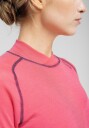 Dovre Women Langermet t skjorte 'Half Zip' 100% ull Navy