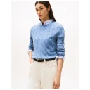 Tommy Hilfiger Dame Strikkevarer Blå L,