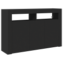  Serviesskap Svart 116 x 30 x 75 cm Konstruert tre