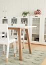 Asplund Snow E Vitrineskap 30 cm Hvit / Eik