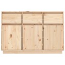 vidaXL Skjenk 110x34x75 cm heltre furu