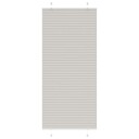  plisségardin lys grå 90x200 cm Stoff Bredde 89,4 Polyester