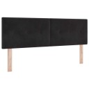  LED Hodegavl Med Knapper Svart 80 cm Fløyel