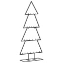 vidaXL Juletre til dekorasjon metall svart 125 cm