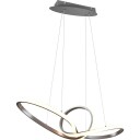 Trio Reality Sansa Pendellampe 80cm 28W 3000K Børstet stål