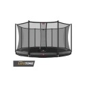 BERG Trampoline Favorit InGround 380 grå Med sikkerhetsnett Comfort
