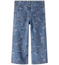 Name It Jeans   NmfRose   Bred   Medium+ Blue Denim/Flower   Name It   6 år (116)   Jeans Blå Lyseblå