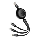 Baseus Bright Mirror 3 USB 3-in-1 66W 2A 1.1m Sort