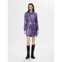 Selected FEMME   Kjole slfAri Colyn LS Short Sequins Dress   Blå