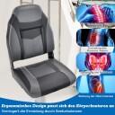 Sammenleggbart båtsetesett ergonomisk ryggstøtte vanntett PVC