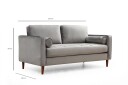 Mirrilnesh Sofa 2 seters   Lysegrå