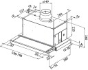 Røroshetta Crystall 1160 Uttrekksventilator 3-i-en 80cm / Normalventilasjon