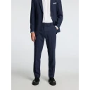 Selected HOMME - Bukser slhSlim-Oasis Linen Trs B - Blå