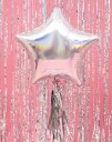 Partydeco Iriserende Stjerneformet Folieballong 48 cm