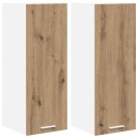  Hengende skap Riga 2 pcs Artisan eik og hvit 30 x 31 x 80 cm