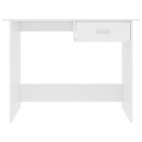 vidaXL Skrivebord hvit 100x50x76 cm sponplate