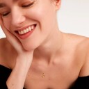 PDPAOLA Letter R Halskjede 18 kt. Gullforgylt sølv CO01-277-U - Dame - 925 sterling silver