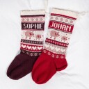 Bluum Strikk Julestrømper Julegriser og valgfrie navn garnpakke i Pure Eco Baby Wool