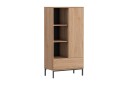 Bokhylle Quertas 70x140x41 cm   Natur/Svart