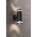 Nordlux - Birk Double Utendørs Vegglampe Black