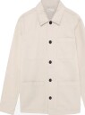 Knowledge Cotton Apparel Twill Core Overshirt   LIGHT FEATHER GRAY   M