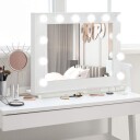 Hollywood Mirror med dimmebar LED 80x60cm Hvit