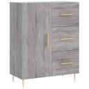 vidaXL Skjenk grå sonoma 69,5x34x90 cm konstruert tre