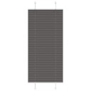  plisségardin sort 65x100 cm Stoff Bredde 64,4 Polyester