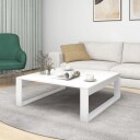 vidaXL Salongbord hvit 100x100x35 cm sponplate