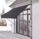Balkong solskjerm med høydejustering vanntett med håndsveiv MultiGarden