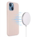 iPhone 15 Liquid Silikondeksel MagSafe-kompatibel Rosa
