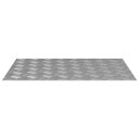  Sjekkplater 2 pcs sølv 70 x 50 cm Aluminium