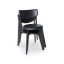 Tom Dixon Slab spisestol polstret svart