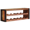 vidaXL Vinhylle Brun 100 x 45 x 33 cm Massiv gjenbrukt treverk