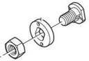 Shimano Skrue Stopmutter BR IM45