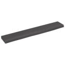 vidaXL Vegghylle m?rkegr? 60x10x2 cm behandlet heltre eik