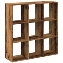 Romdeler bokhylle gammel tre 102x29x103,5 cm konstruert tre