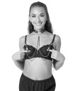 Sportsheets Sex Mischief Amor Collar With Nipple Jewelry